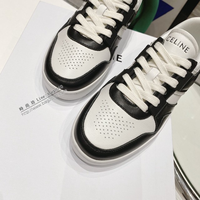Celine專櫃女鞋 賽琳頂級原版2021春夏走秀情侶款CT-04TRAINER系列運動鞋小白鞋 dx2789